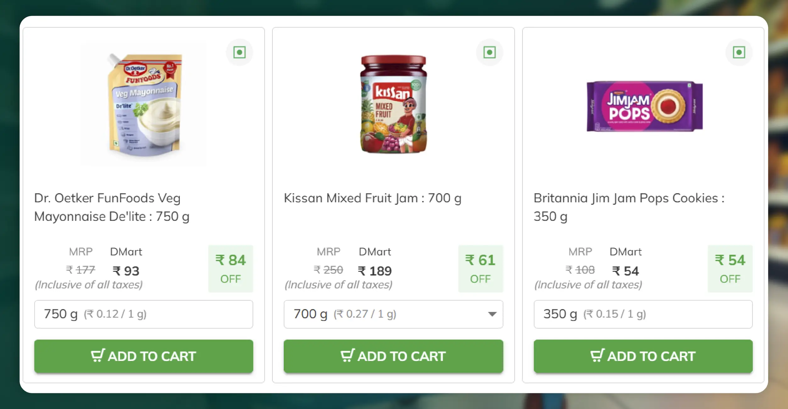 Leveraging Grocery Dataset from Dmart
